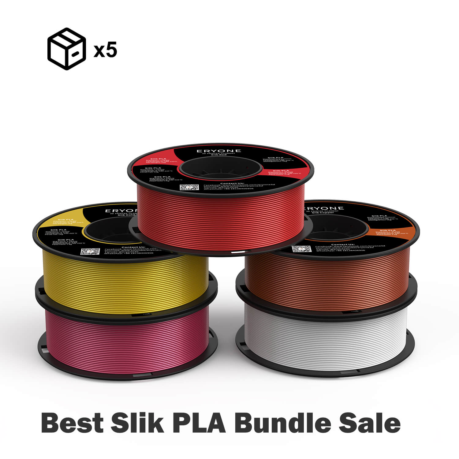 (Bundle Sale) PLA Silk & Ultra Silk Filament，1kg  (MOQ:5 Rolls,Mixable ) - Image 7