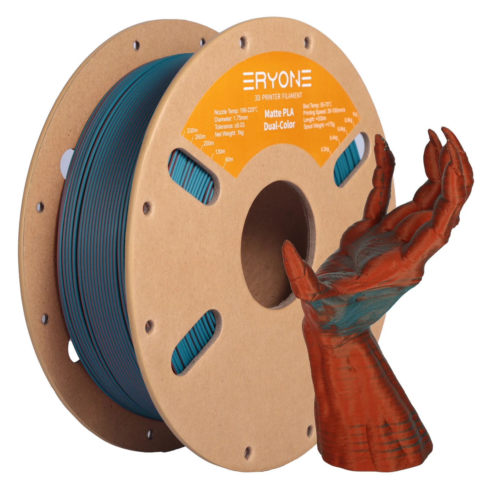 (Pre-Sale)PLA Matte Dual-Color Filament,1kg (MOQ:20 Rolls,Mixable) - Image 5