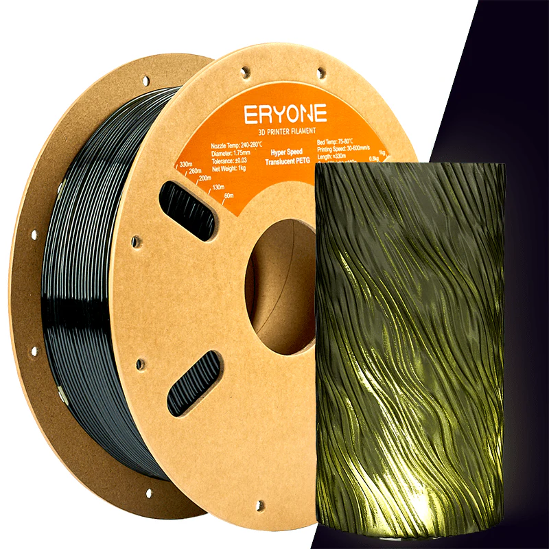 3D Printer Filament, PETG High-Speed Translucent  Filament - 1.75mm±0.03mm (1kg) - Image 5