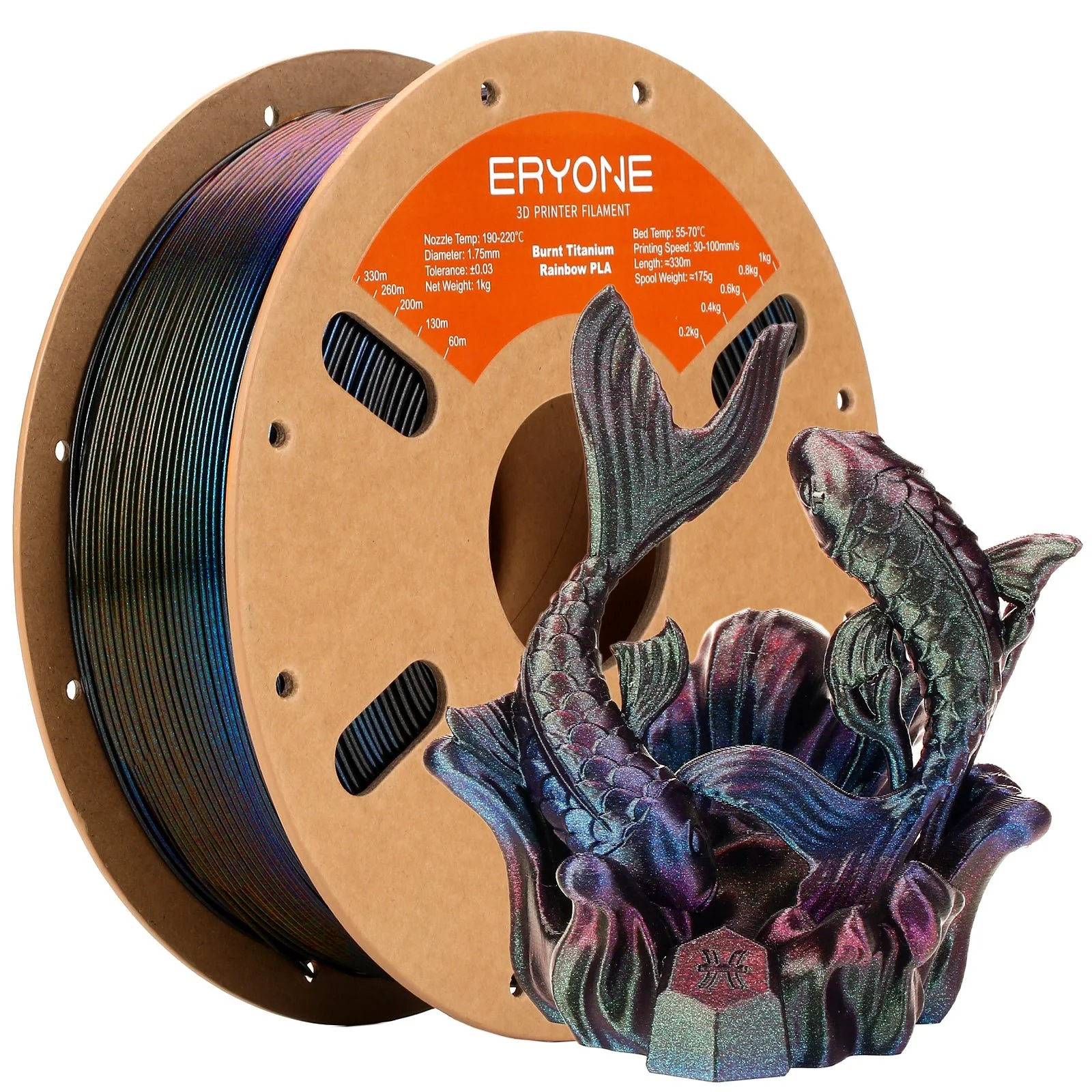 PLA Burnt Titanium Filament - 1.75mm±0.03mm (1kg) - Image 9