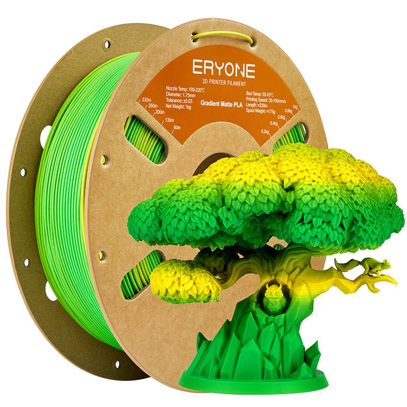 PLA Matte Gradient Dual-Color Filament - 1.75mm±0.03mm (1kg) - Image 12