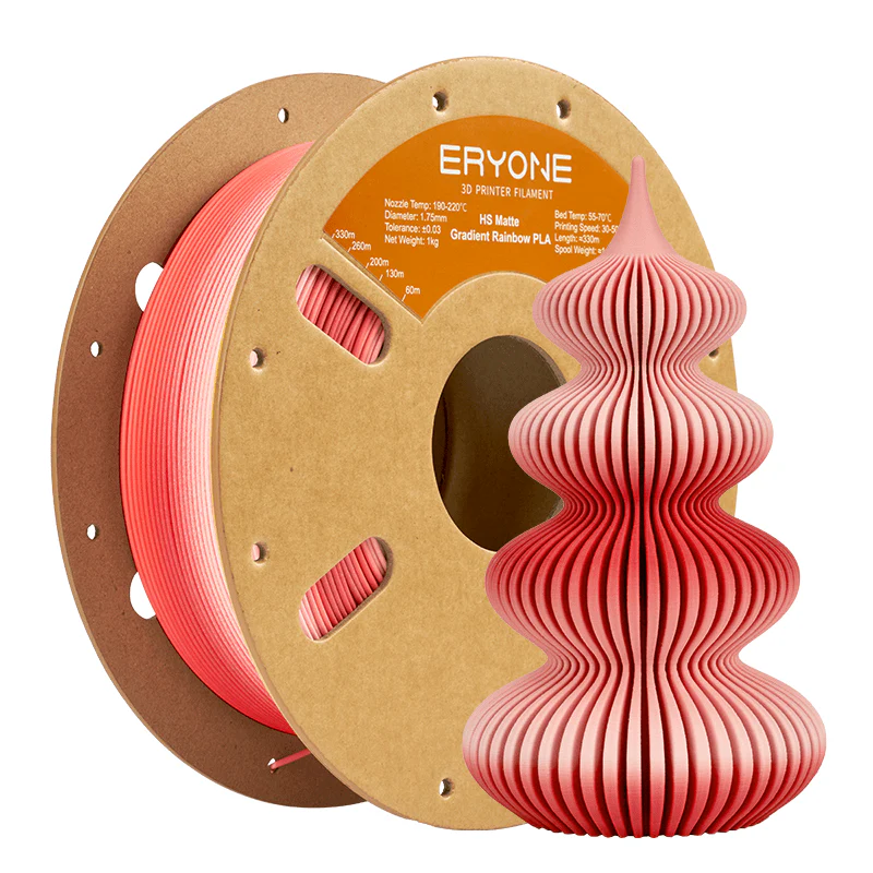 PLA Matte High-Speed Gradient Multi-Color Filament - 1.75mm±0.03mm (1kg) - Image 7