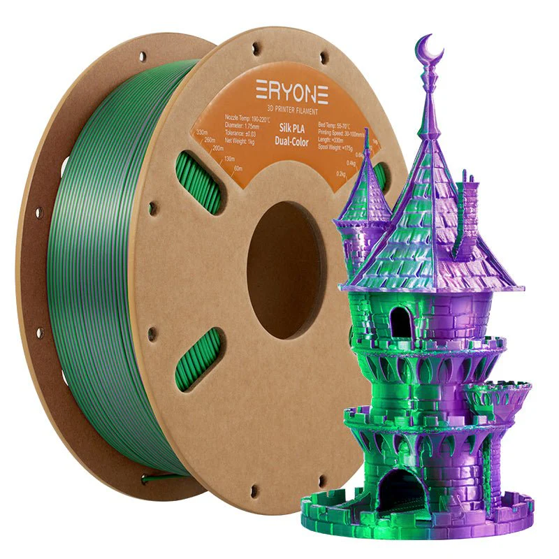 (Bundle Sale)PLA Silk Dual-Color Filament,1kg (MOQ:10 Rolls,Mixable ) - Image 16