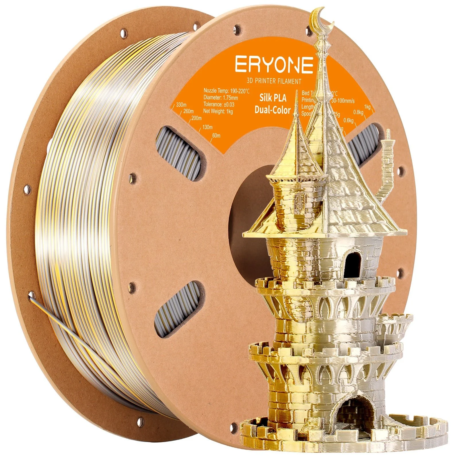 (Bundle Sale)PLA Silk Dual-Color Filament,1kg (MOQ:10 Rolls,Mixable ) - Image 21
