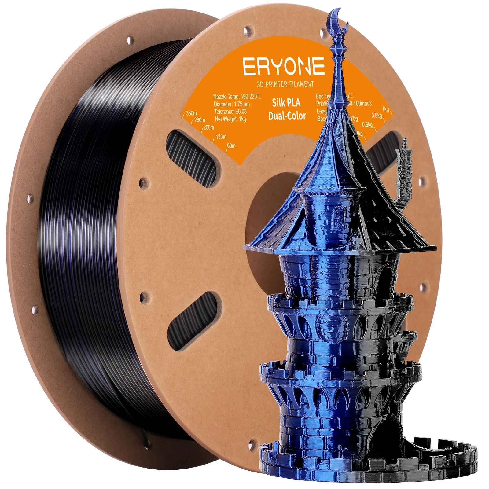 (Bundle Sale)PLA Silk Dual-Color Filament,1kg (MOQ:10 Rolls,Mixable ) - Image 23