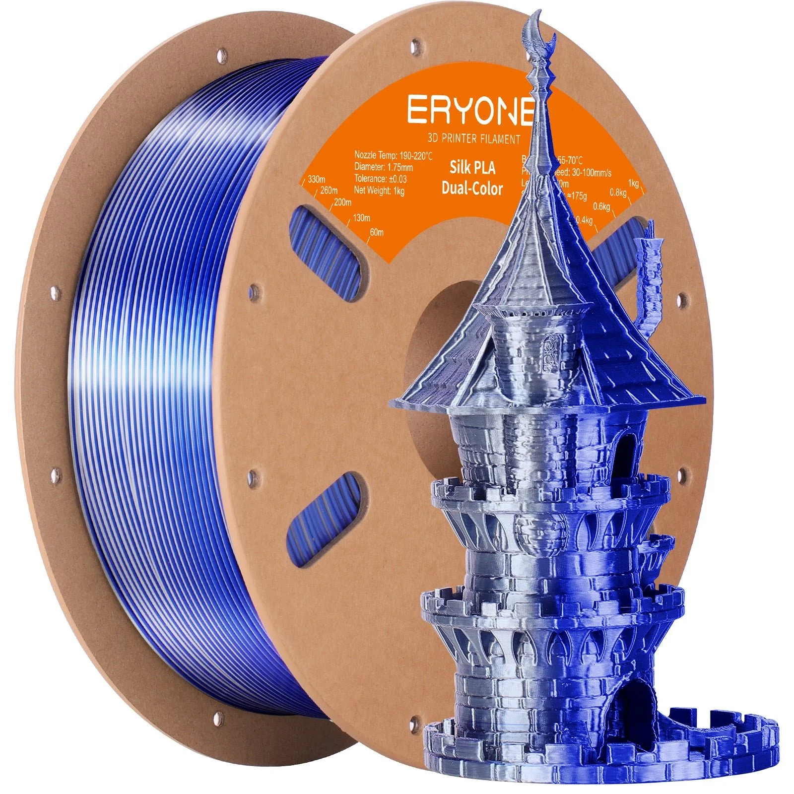 (Bundle Sale)PLA Silk Dual-Color Filament,1kg (MOQ:10 Rolls,Mixable ) - Image 24