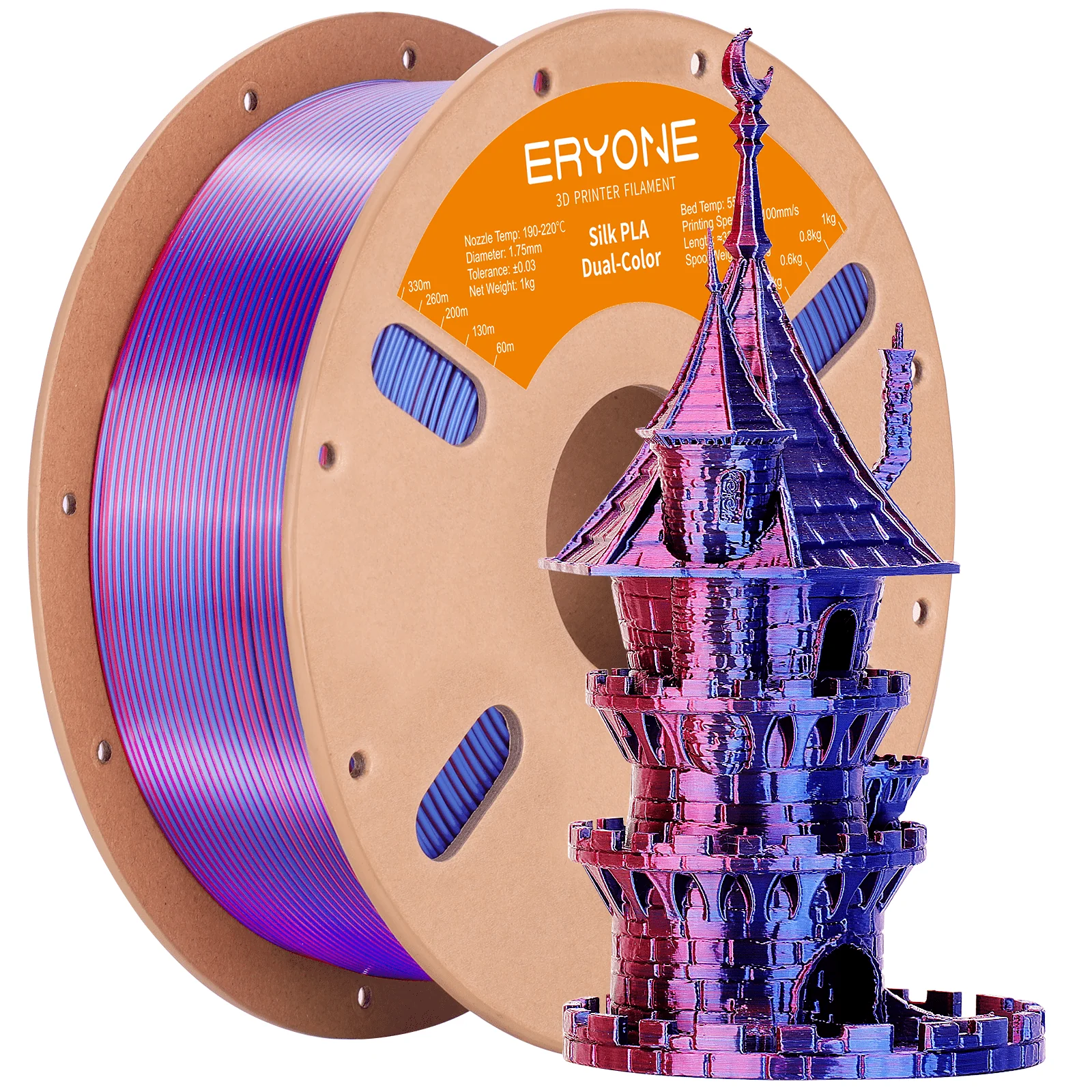 (Bundle Sale)PLA Silk Dual-Color Filament,1kg (MOQ:10 Rolls,Mixable ) - Image 7