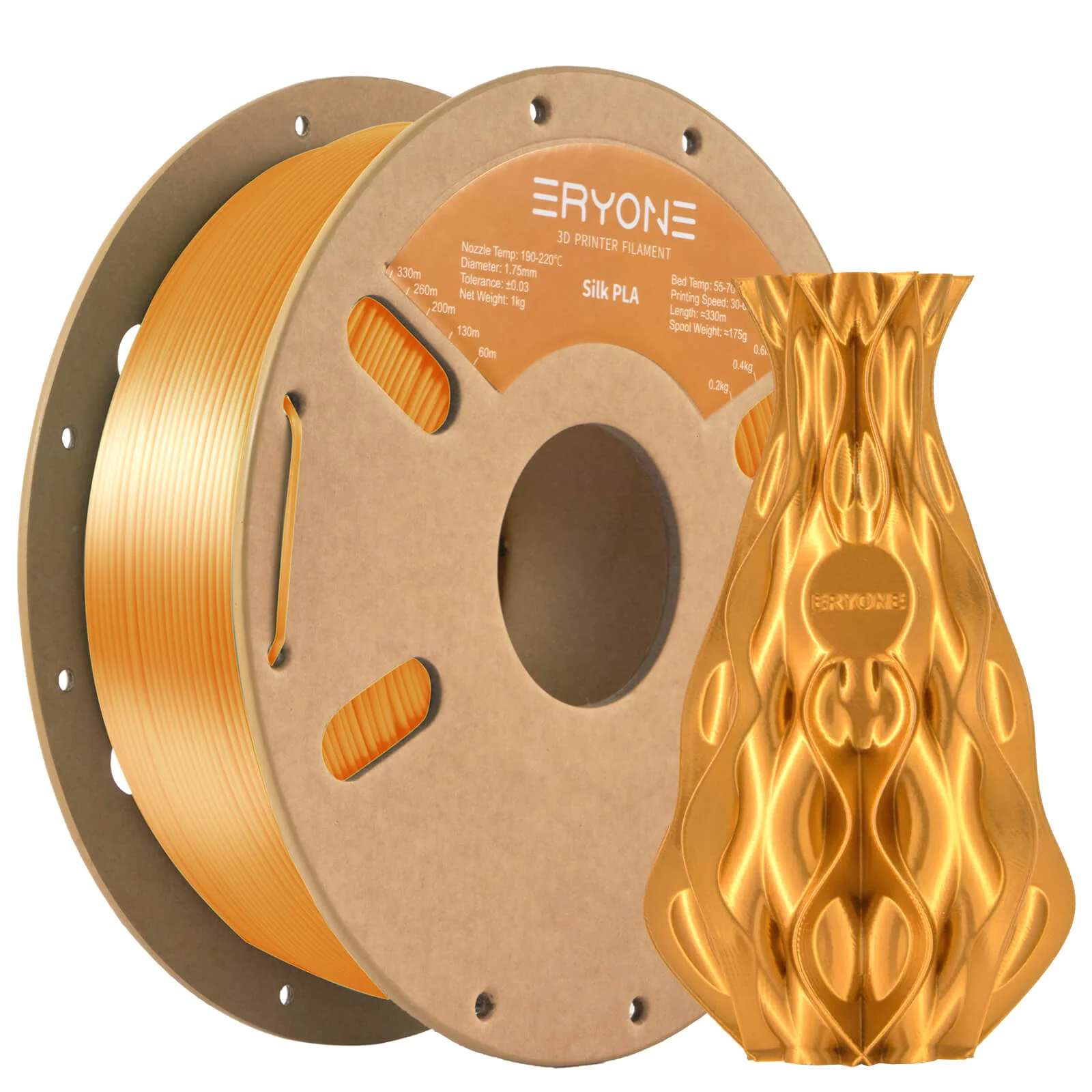 PLA Silk Filament - 1.75mm±0.03mm (1kg) - Image 6
