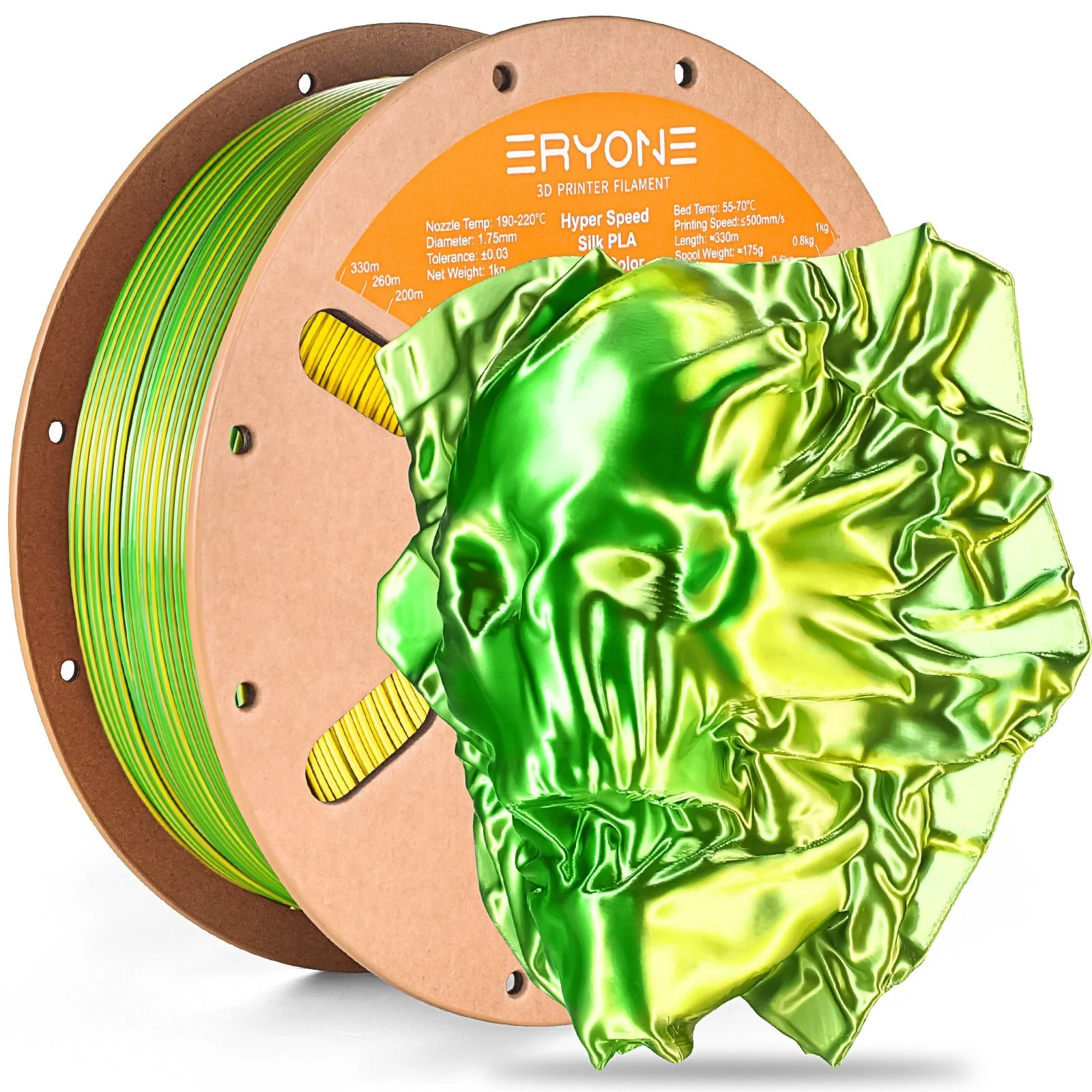 PLA Silk High-Speed Dual-Color Filament - 1.75mm±0.03mm (1kg) - Image 7