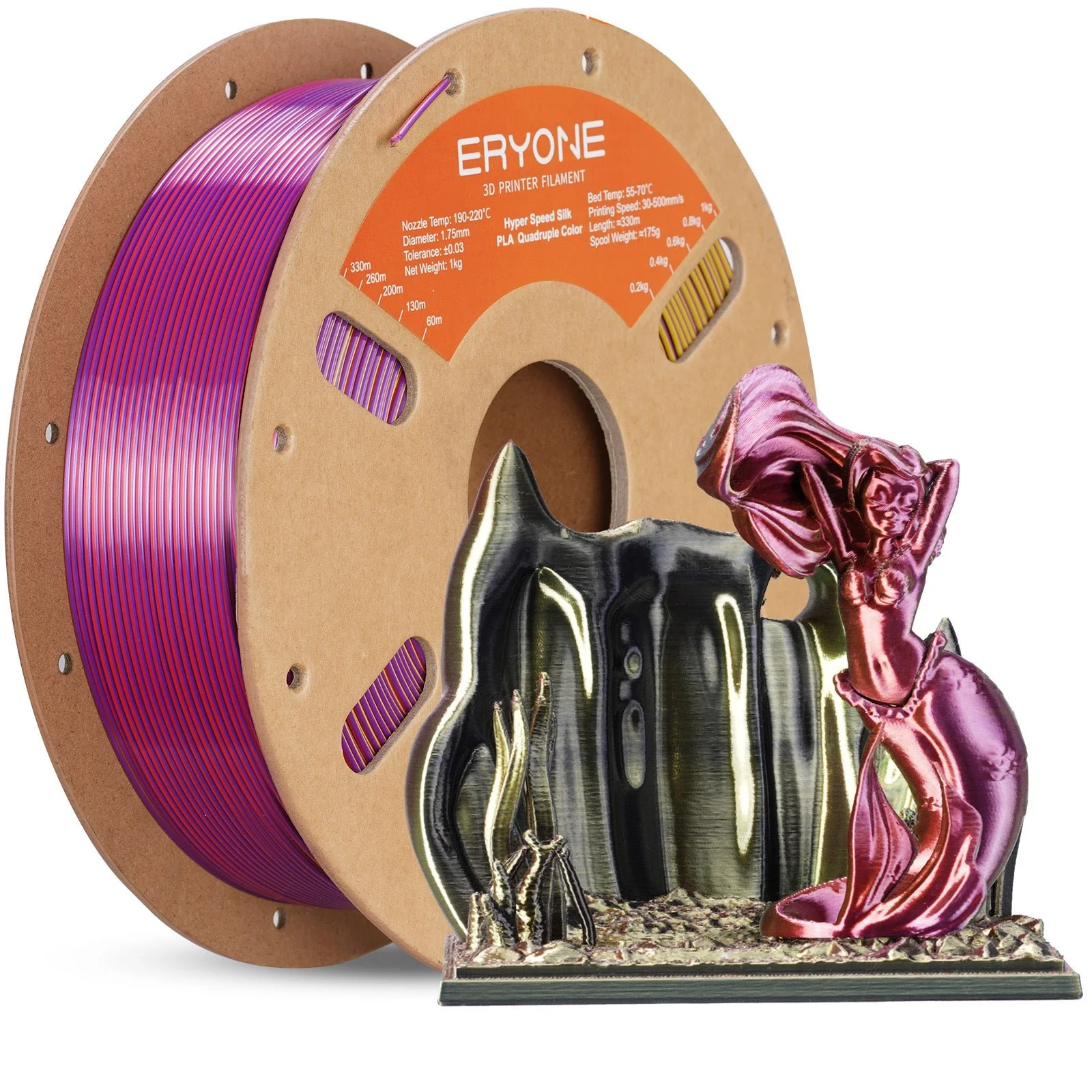 (Bundle Sale) PLA Silk High-Speed Quadruple Filament,1kg (MOQ:10 Rolls,Mixable ) - Image 4