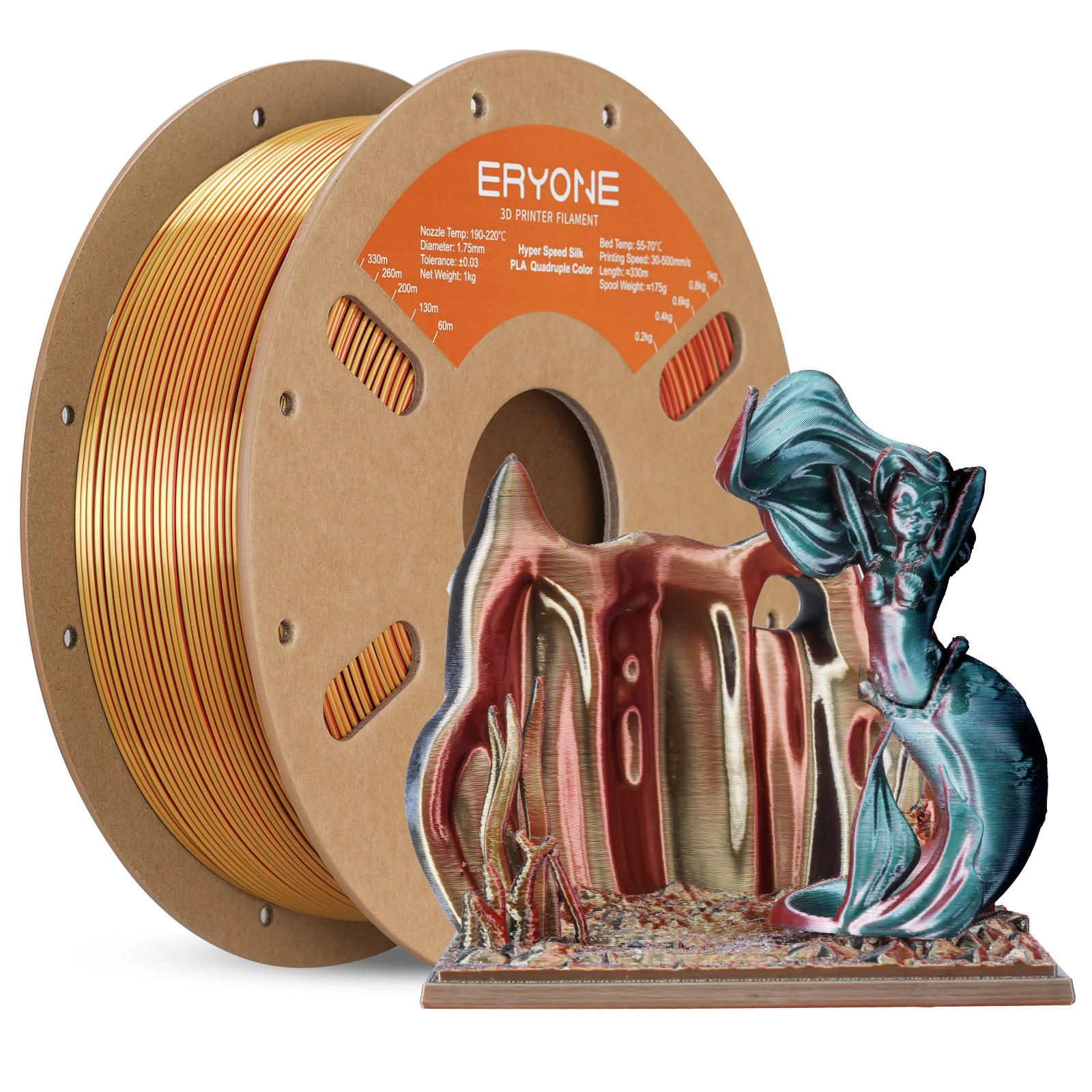 (Bundle Sale) PLA Silk High-Speed Quadruple Filament,1kg (MOQ:10 Rolls,Mixable ) - Image 6