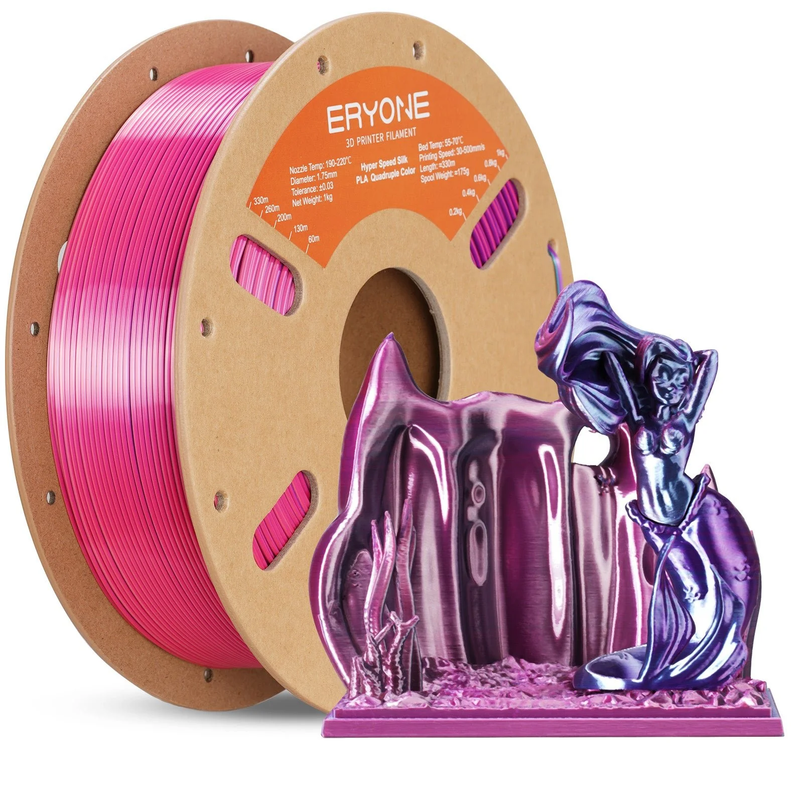 (Bundle Sale) PLA Silk High-Speed Quadruple Filament,1kg (MOQ:10 Rolls,Mixable ) - Image 7