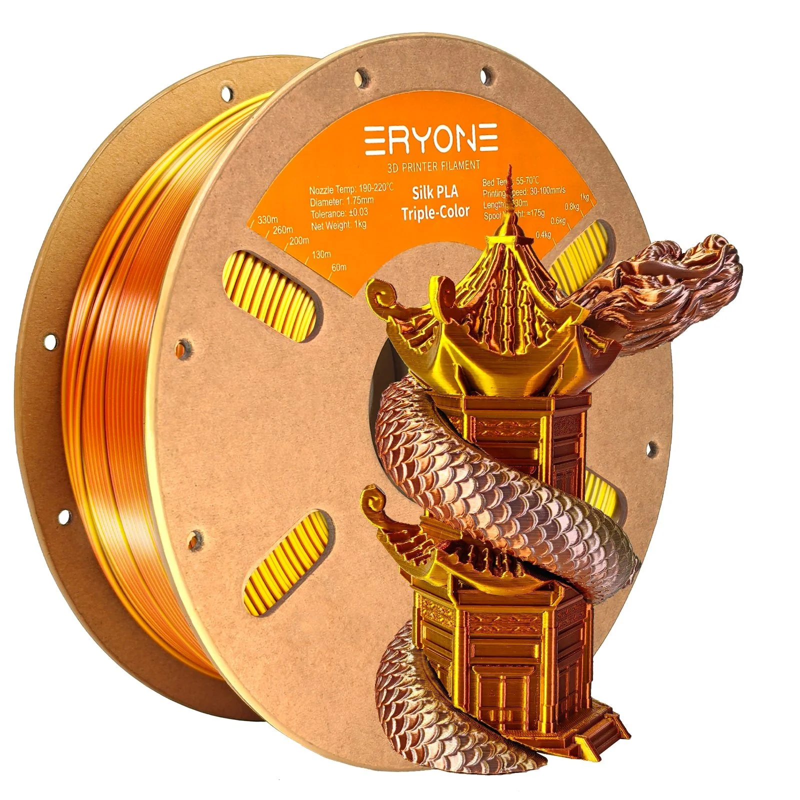 PLA Silk Triple-Color Filament - 1.75mm±0.03mm (1kg) - Image 28