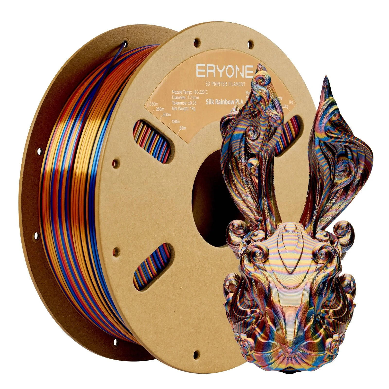 PLA Silk Triple-Color Filament - 1.75mm±0.03mm (1kg) - Image 12