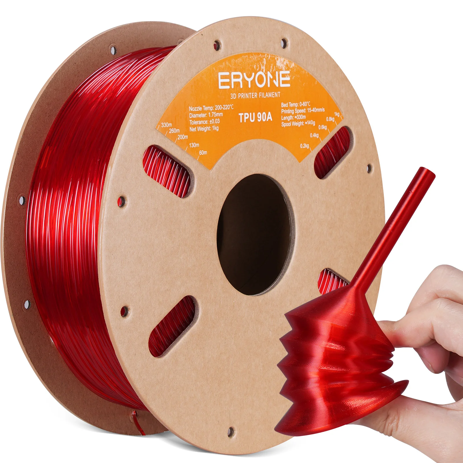 TPU 90A Flexible Filament - 1.75mm±0.03mm (1kg) - Image 5
